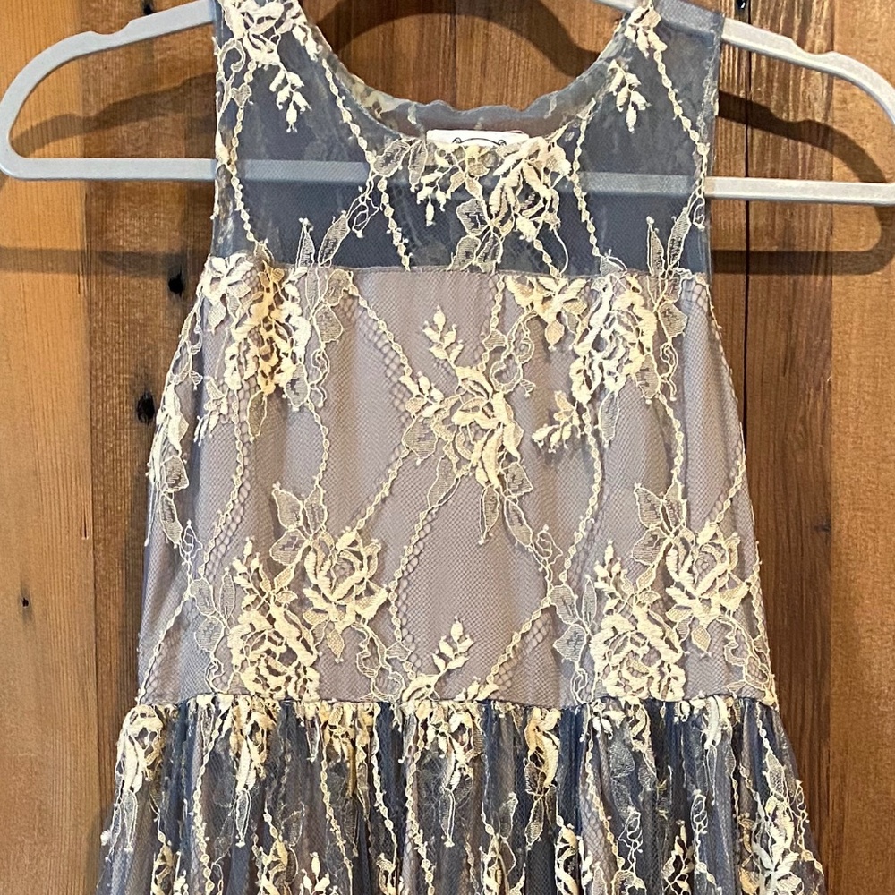 Joyfolie Mia Joy Collette Dress in Barely Blue